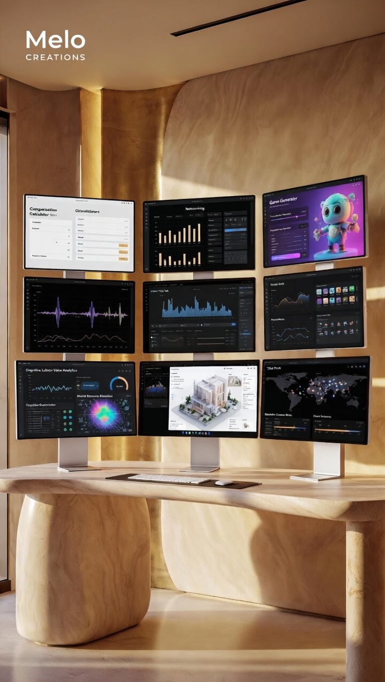 Melo Creations Studio — production-ready tools and intellectual property from Metron Ventures